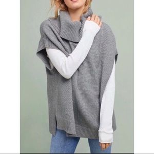 ANTHROPOLOGIE MOTH  Cowl Neck Poncho